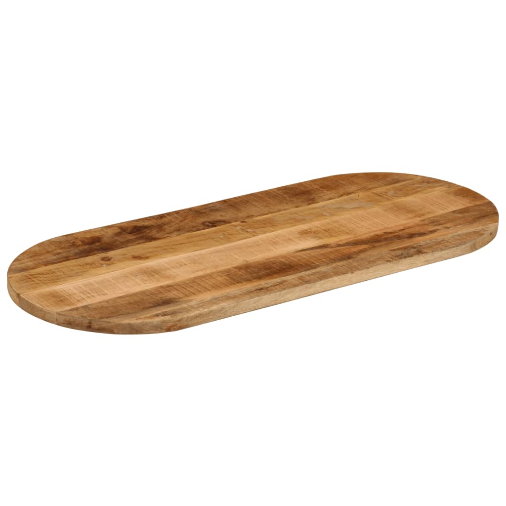 Tischplatte 110x40x2,5 cm Oval Massivholz Mango