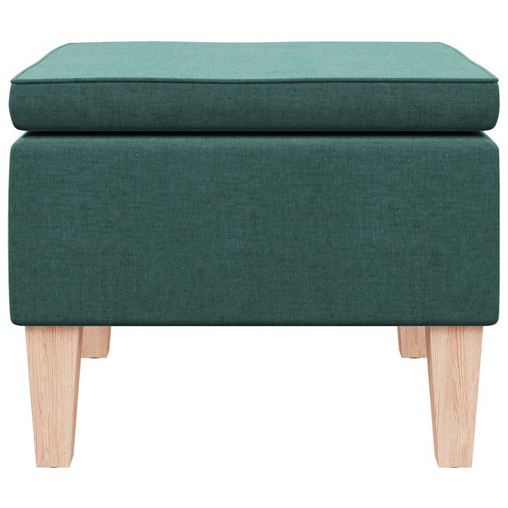 Hocker mit Holzbeinen Weinrot Stoff