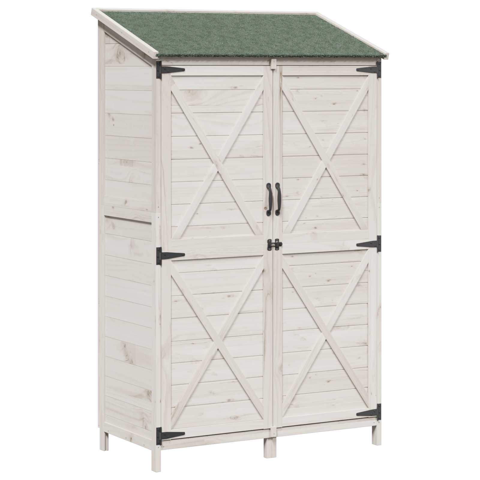Gartenschuppen Natur 59,5 x 56 x 113,5 cm Massivholz aus Fichte