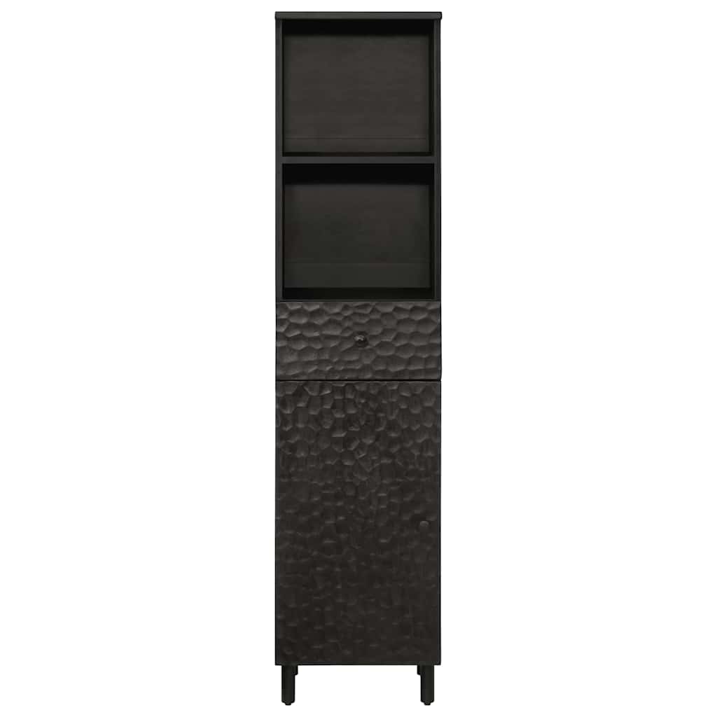 Badschrank 38x33x160 cm Massivholz Mango