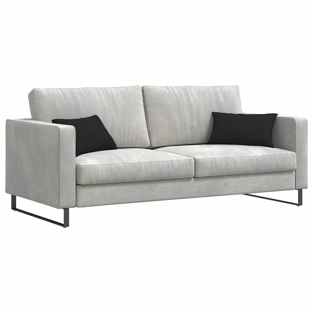 Sofakissen 2 Stück Taupe 50 x 30 cm Stoff