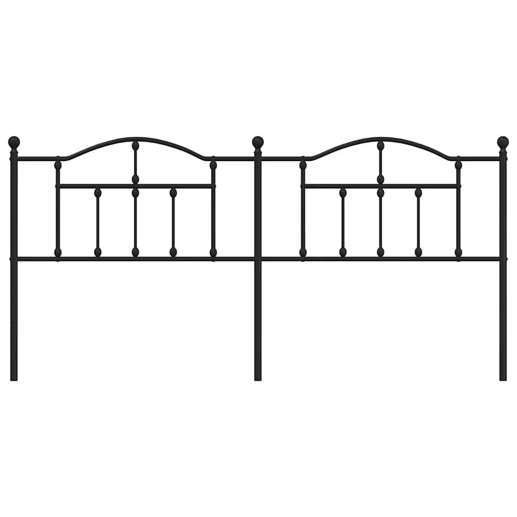 Ersatz-Kopfteil Metall Schwarz 90 cm