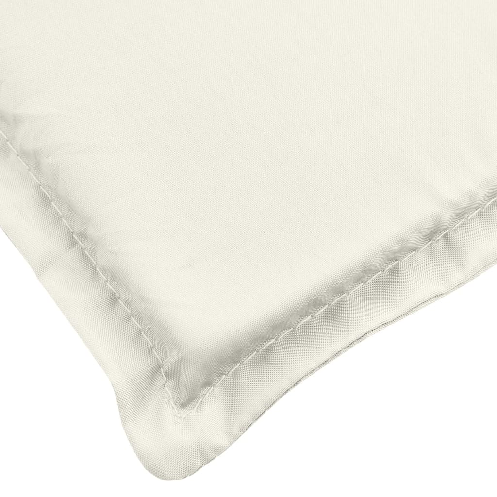 Hochlehner-Auflagen 2 Stk. Melange Anthrazit 120x50x7cm Stoff