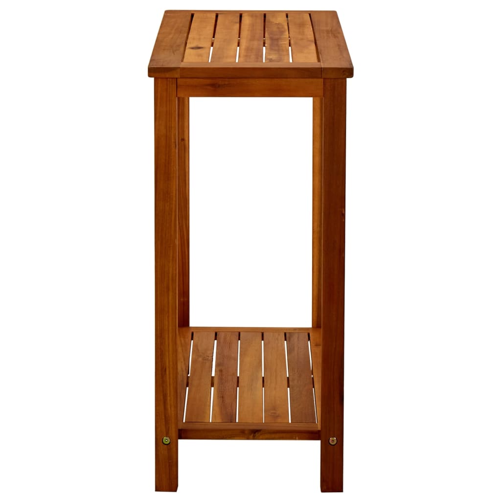 Gartenkonsole Tisch Helles Akazienholz 80 x 35 x 75 cm