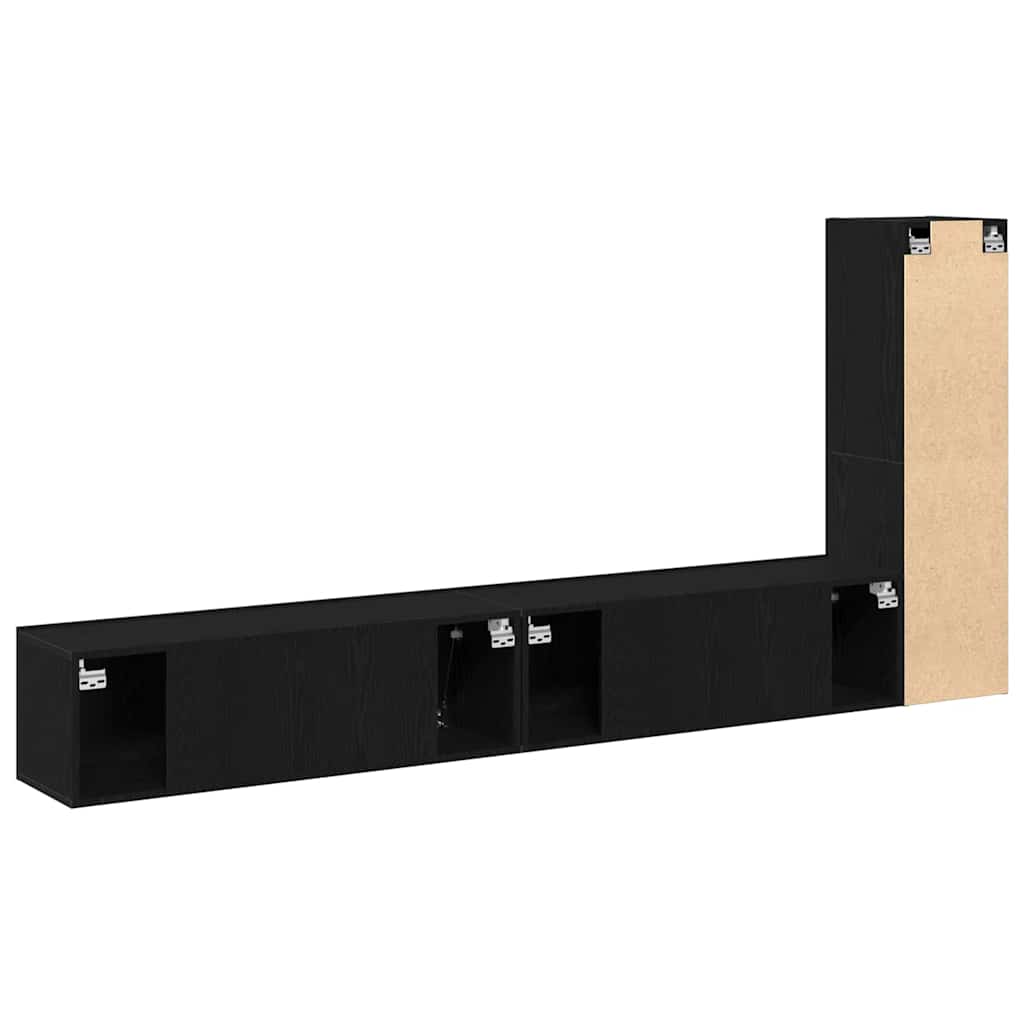 3-tlg. TV-Schrank-Set Weiß Holzwerkstoff