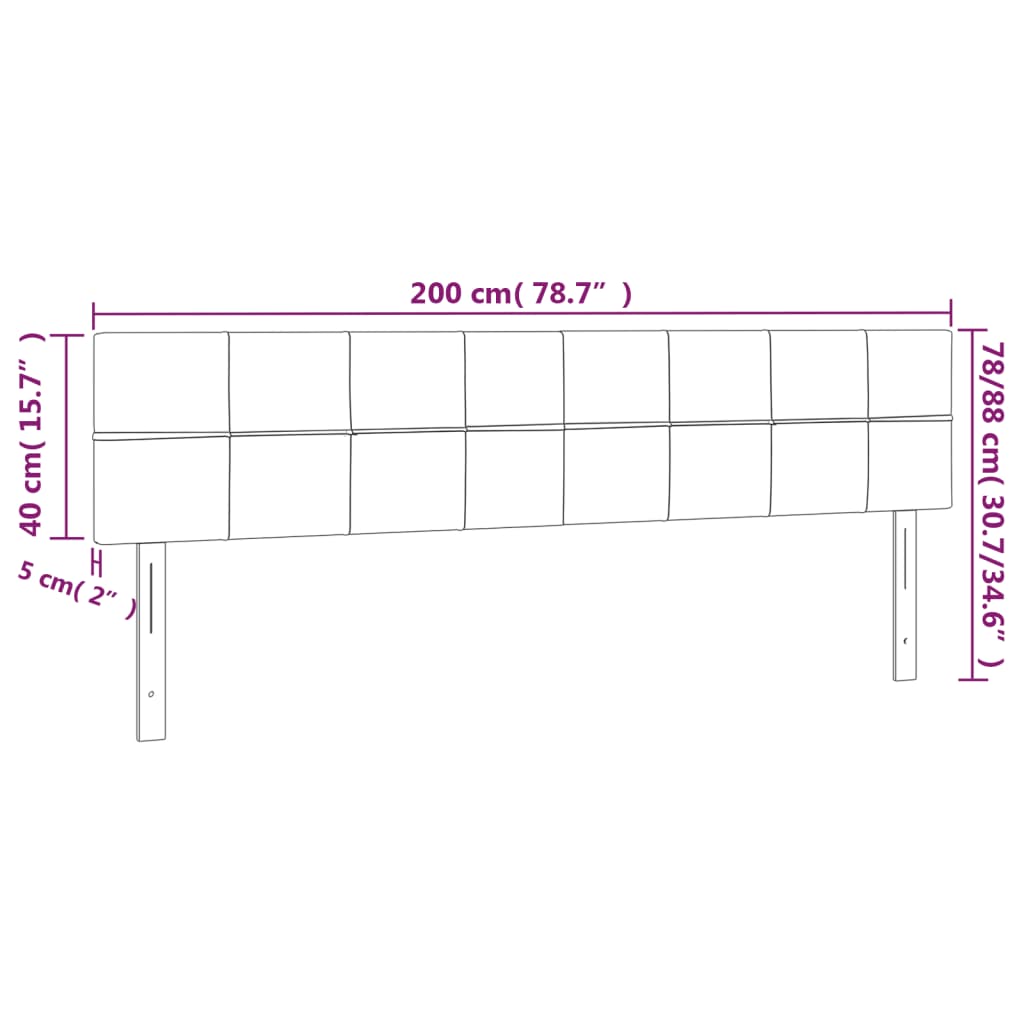 Kopfteil Hellgrau 80x5x118/128 cm Stoff