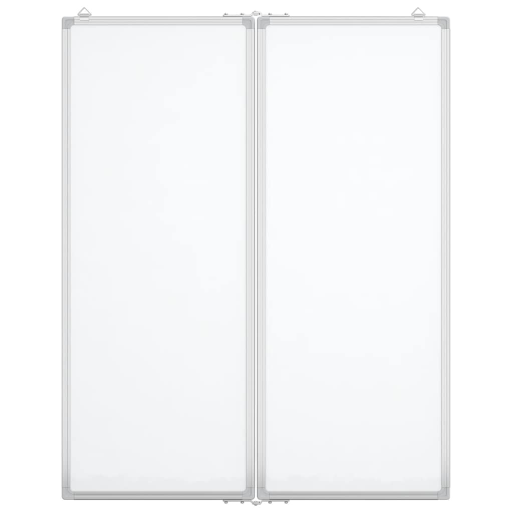 Magnetisches Whiteboard Klappbar 80x80x1,7 cm Aluminium