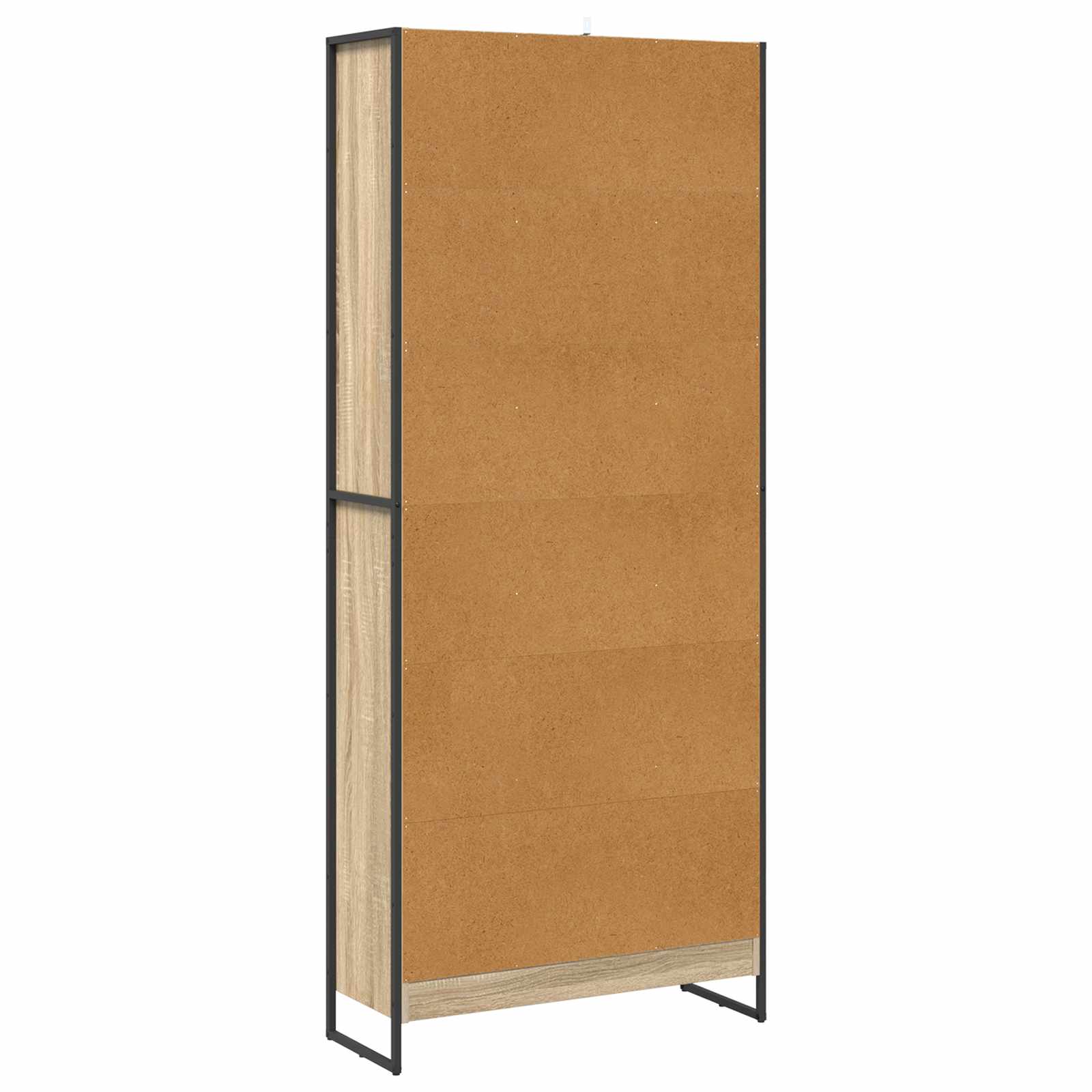 Bücherregal 2 pcs Schwarz Eichen-Optik 60 x 30 x 189,5 cm