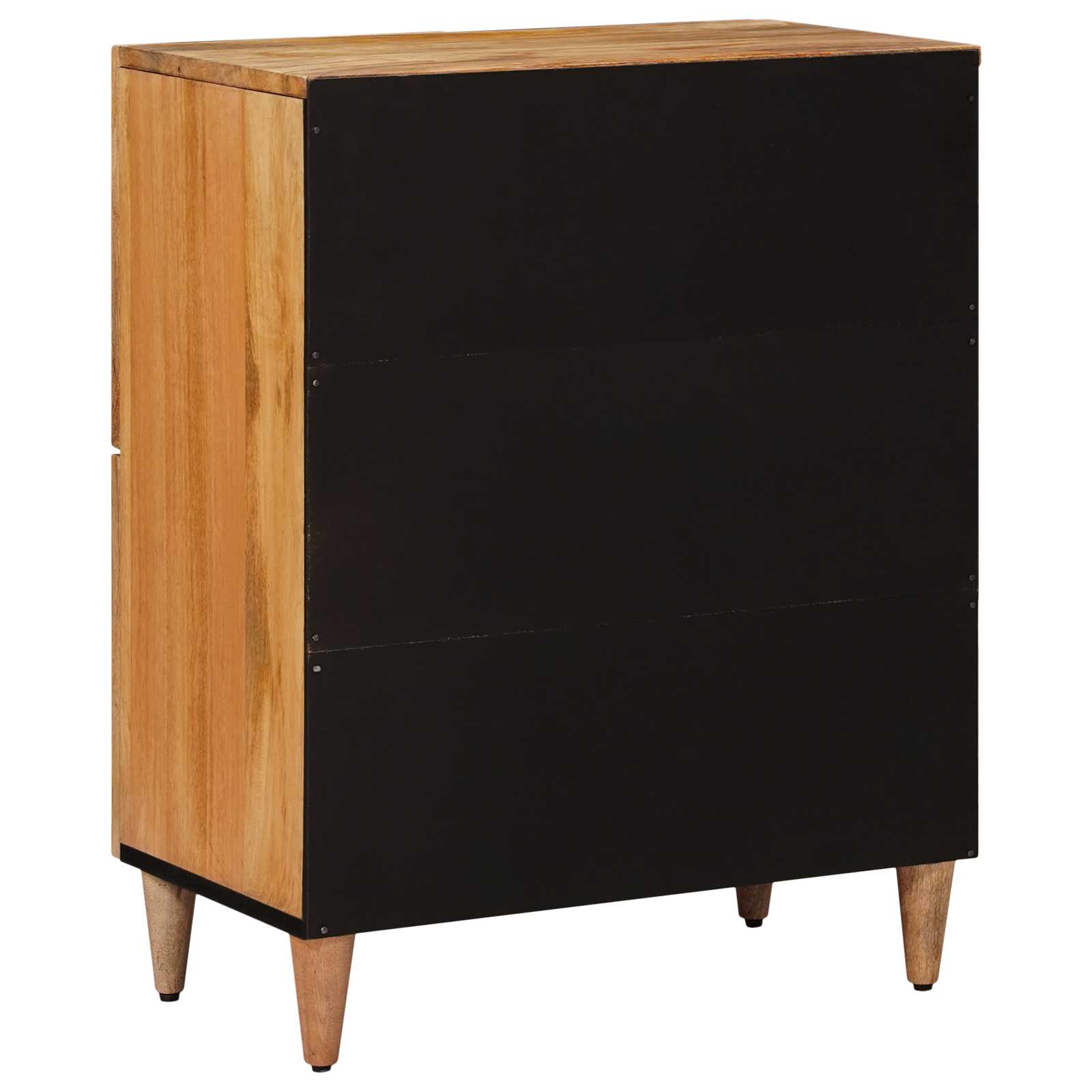 Sideboard mit Speicher Walnuss 60 x 33 x 75 cm Massivholz Mango