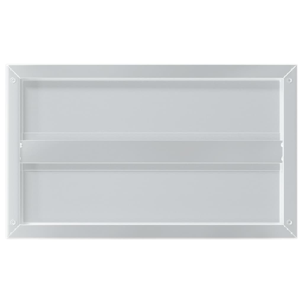 Wandregale 2 Stk. 100x40 cm Silbern Edelstahl