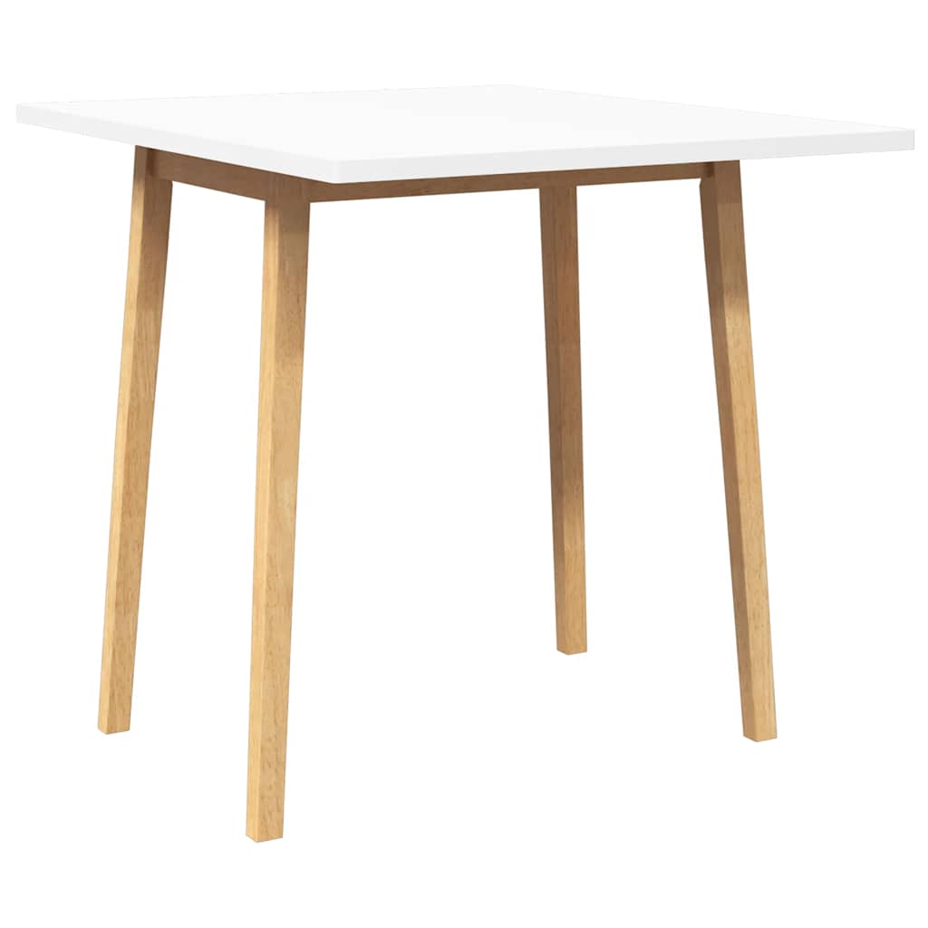 Esstisch Weiß Massivholz Gummibaumholz
