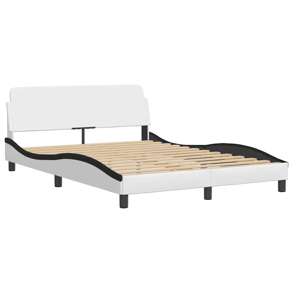 Bettgestell "Dover" Schwarz 80x200 cm Kunstleder