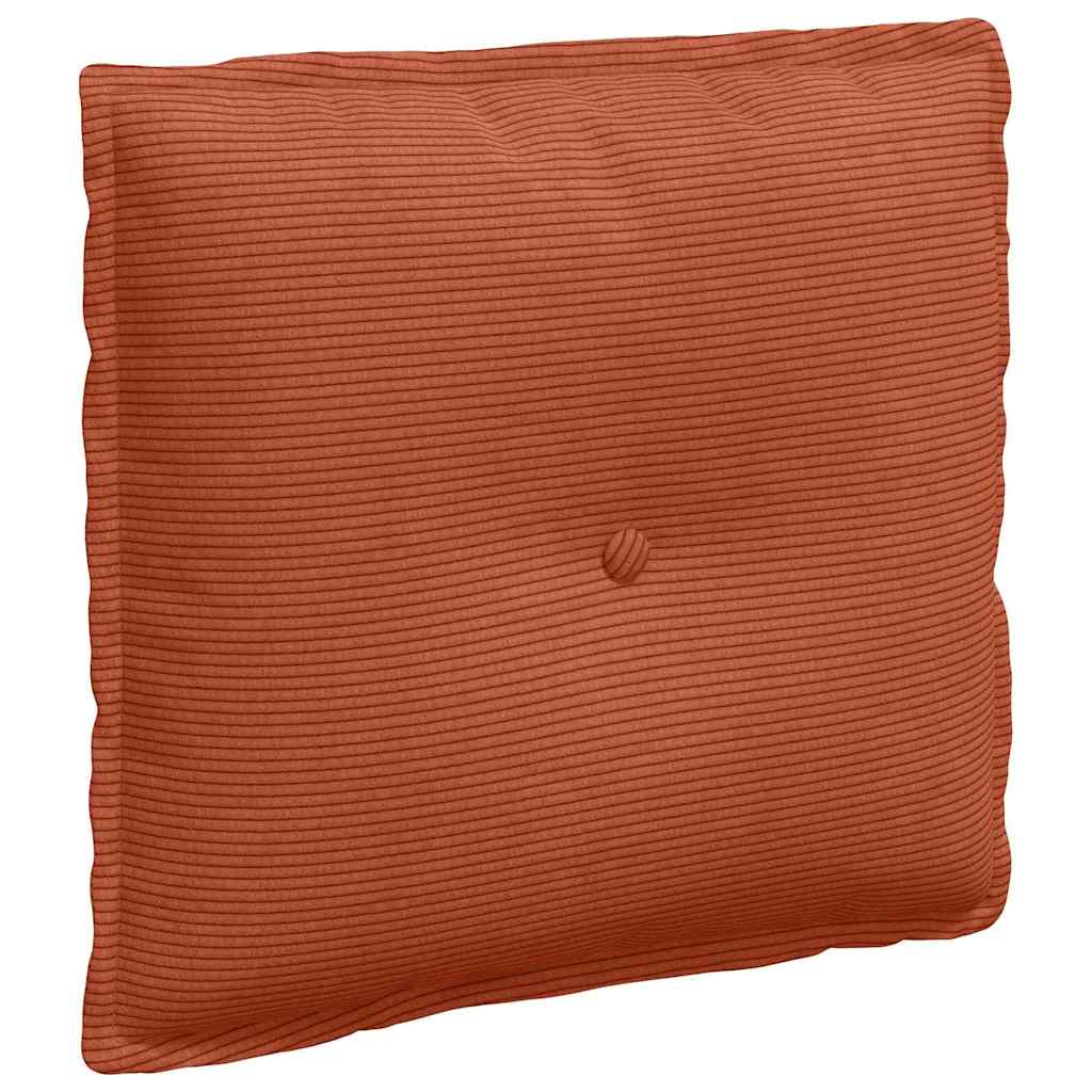 Rückenkissen Hellgrau 50 x 45 cm Cordstoff