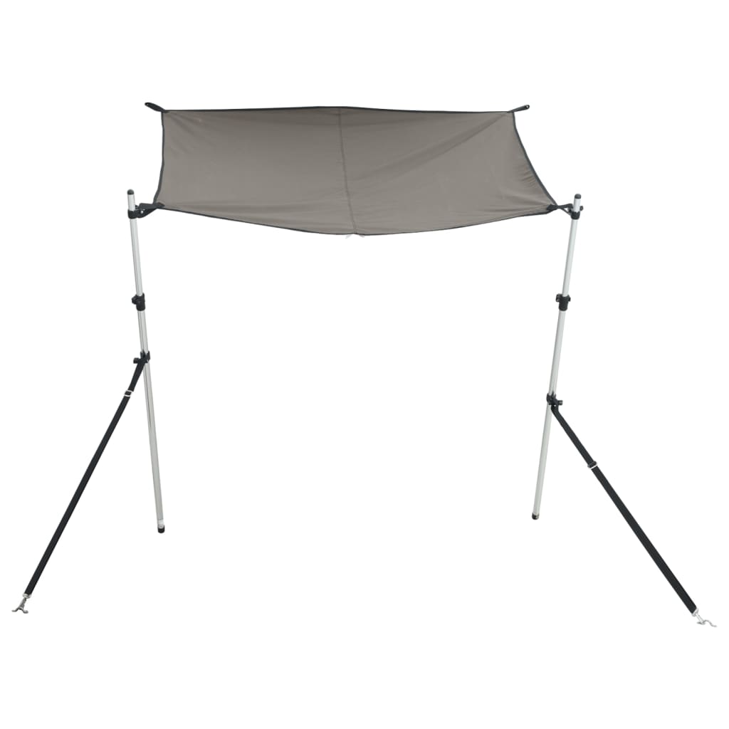 T-Top-Beschattungsverlängerung Weiß 170x170x(113-182,5) cm