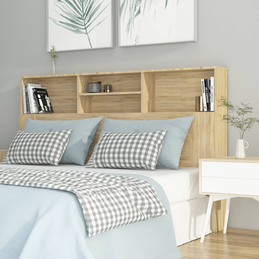 Bett-Kopfteil mit Ablagen Weiß 100x19x103,5 cm
