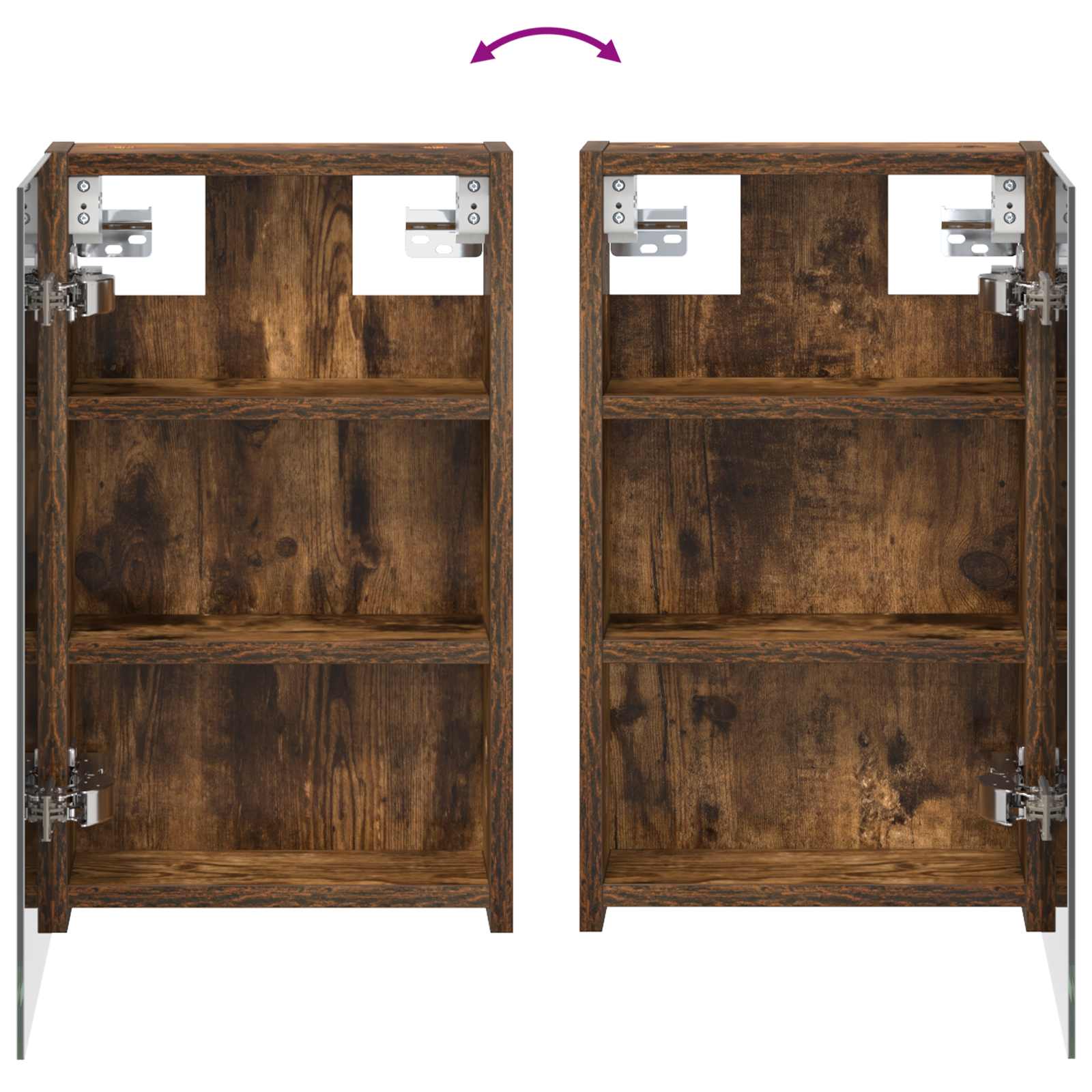 Badezimmerschrank-Set 3 pcs 80 x 10,5 x 50 cm Holzwerkstoff