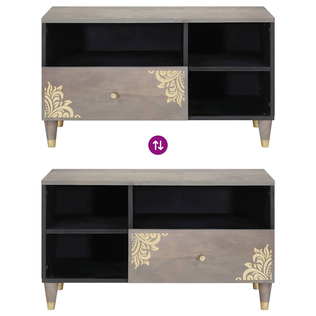 TV-Schränk Honigbraun 80 x 33 x 46 cm Massivholz Mango