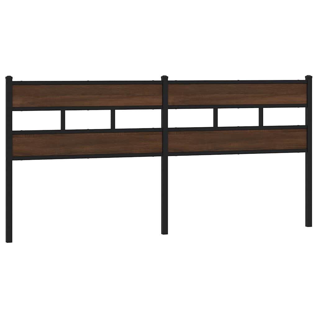 Ersatz-Kopfteil Räuchereiche 100 cm Eisen und Holzwerkstoff