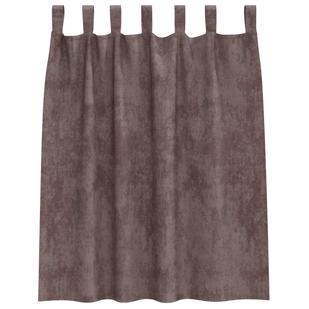 Samtvorhänge mit Vorhängen 2 pcs Weinrot 140 x 140 cm Samt