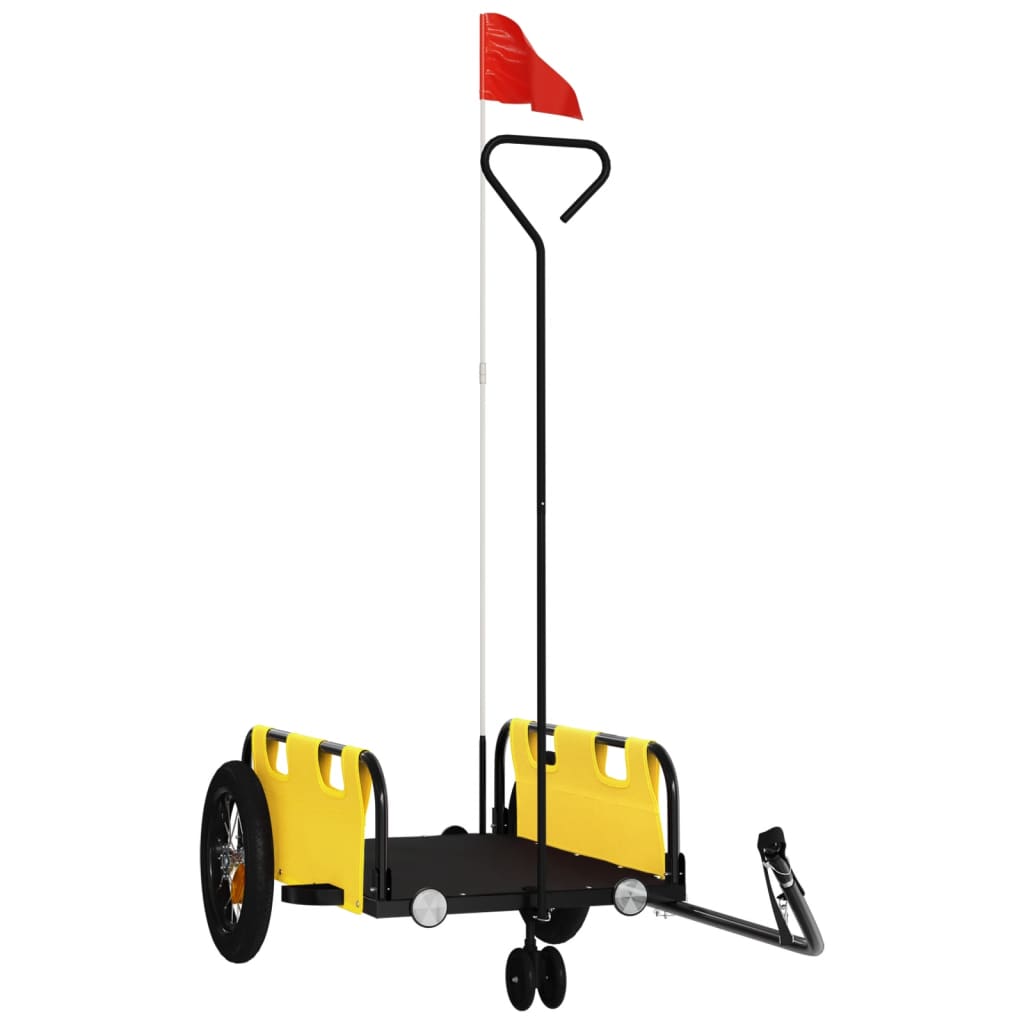 Fahrradanhänger Orange Oxford-Gewebe und Eisen