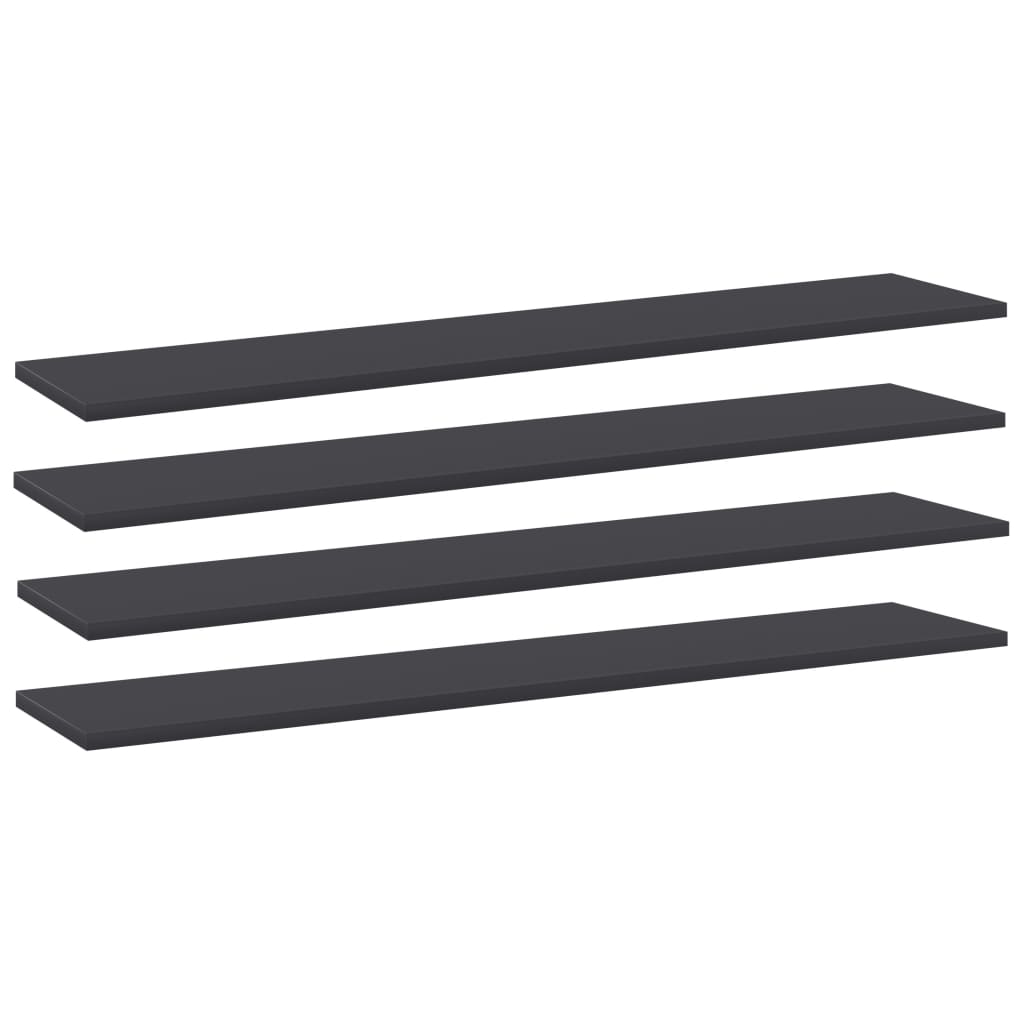 Bücherregal-Bretter 4 Stk. Weiß 40x10x1,5 cm Holzwerkstoff