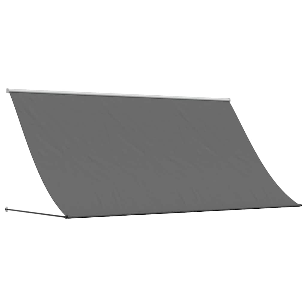 Markise Einziehbar Anthrazit 100x150 cm Stoff und Stahl