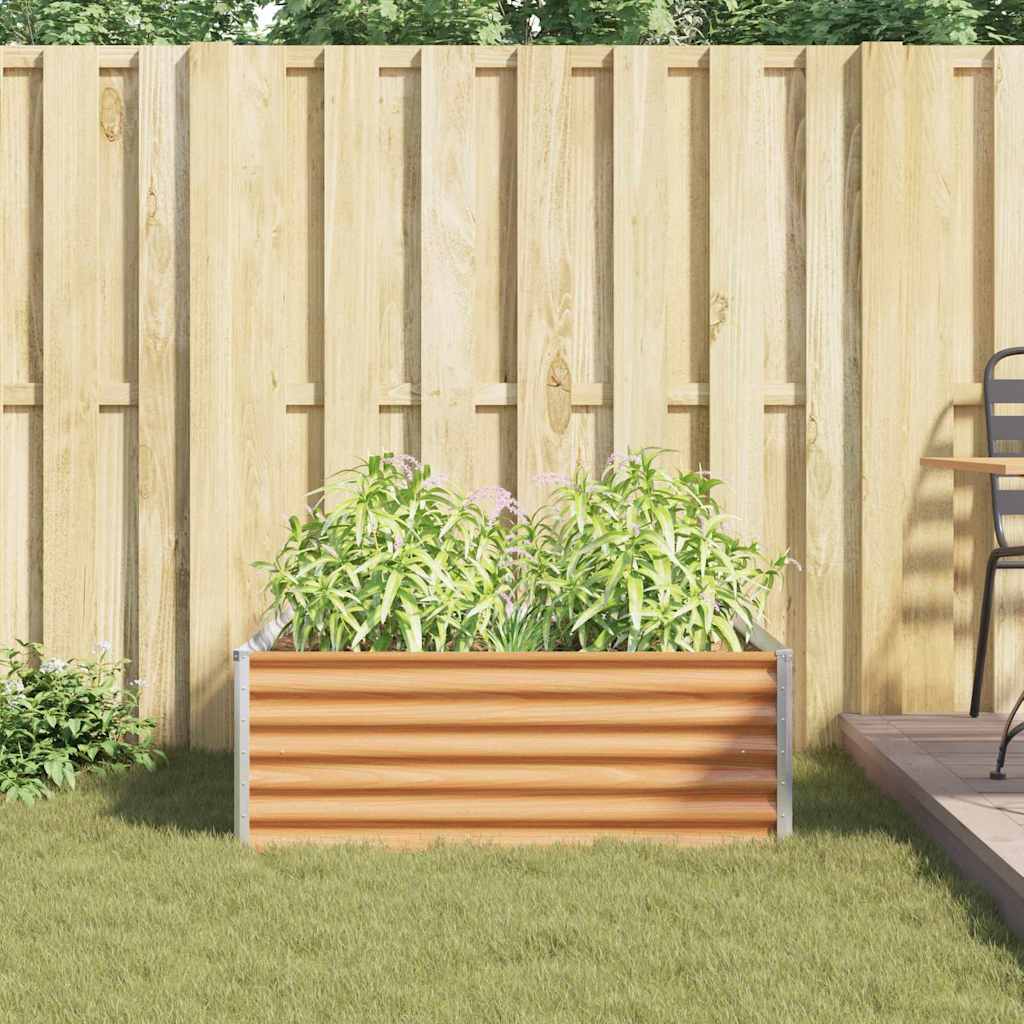 Garten-Hochbeet 100 x 50 x 36 cm Cortenstahl