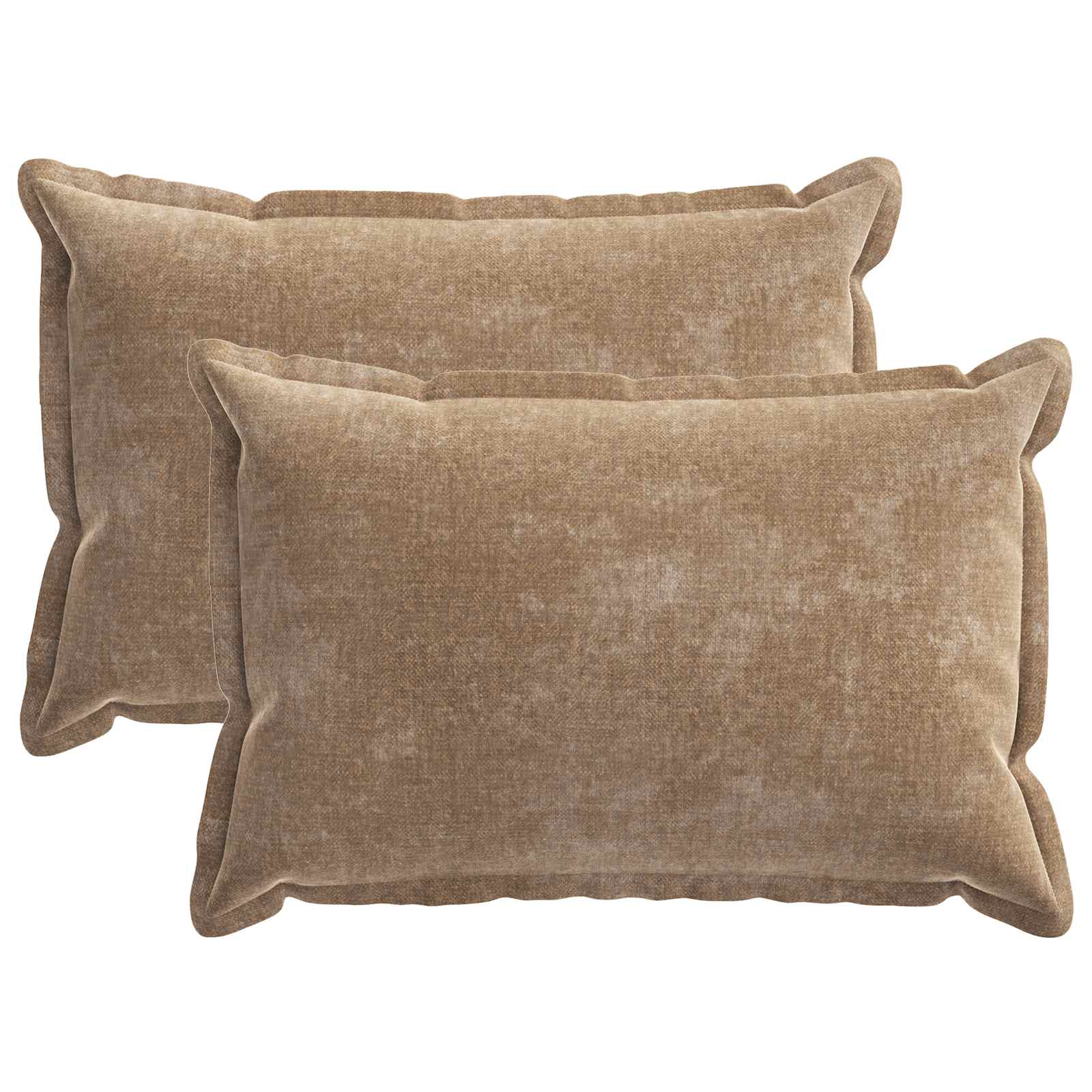 Kissenbezug 2 Stk. HOUTEN Dunkelgrau 30 x 30 cm Chenille-Stoff