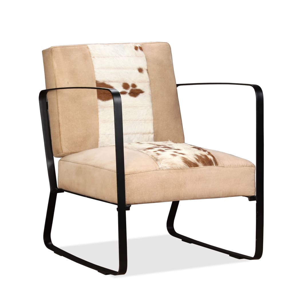 Loungesessel Braun Echtleder