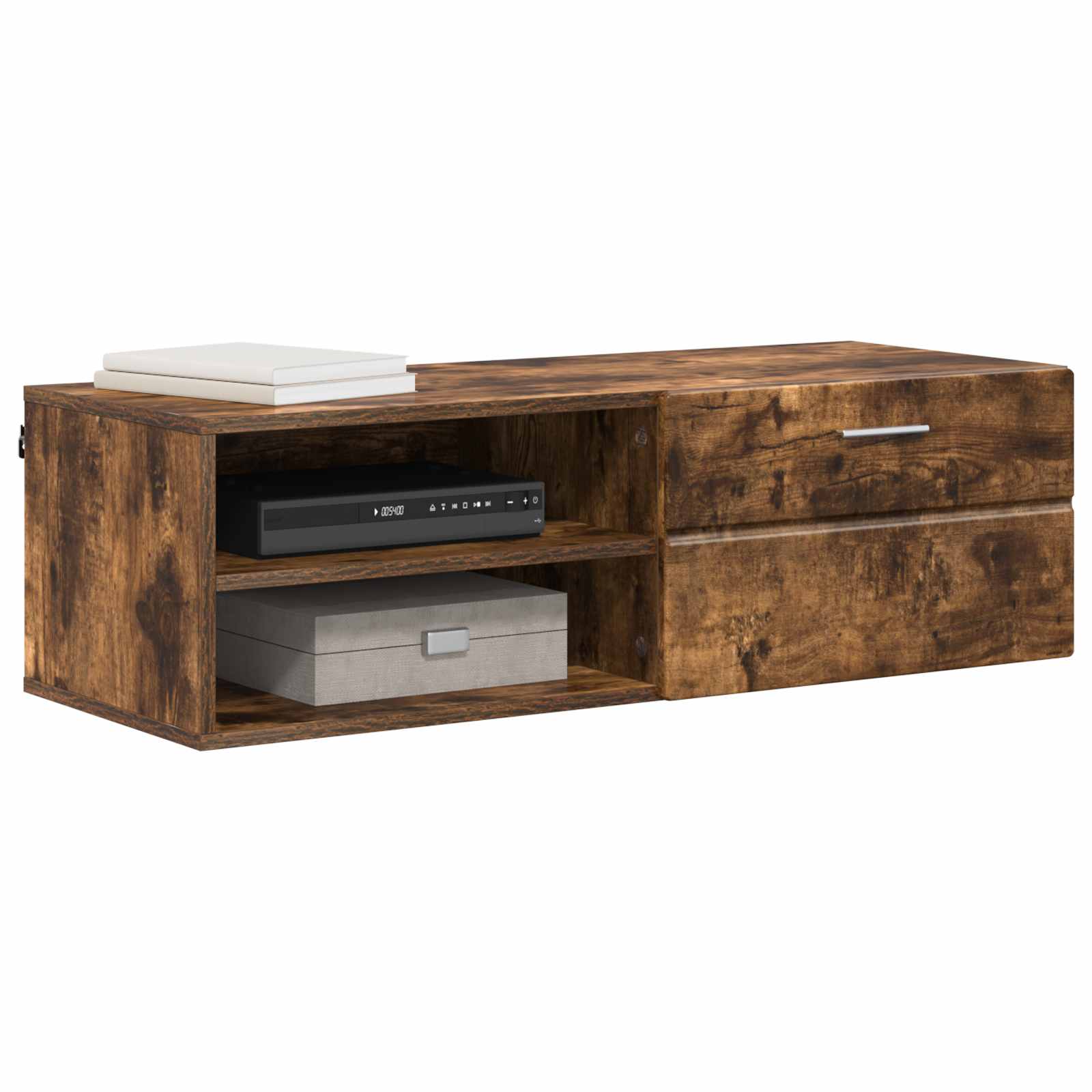 Highboard mit Regal FLORIN Weiß 60 x 35 x 182 cm Holzwerkstoff