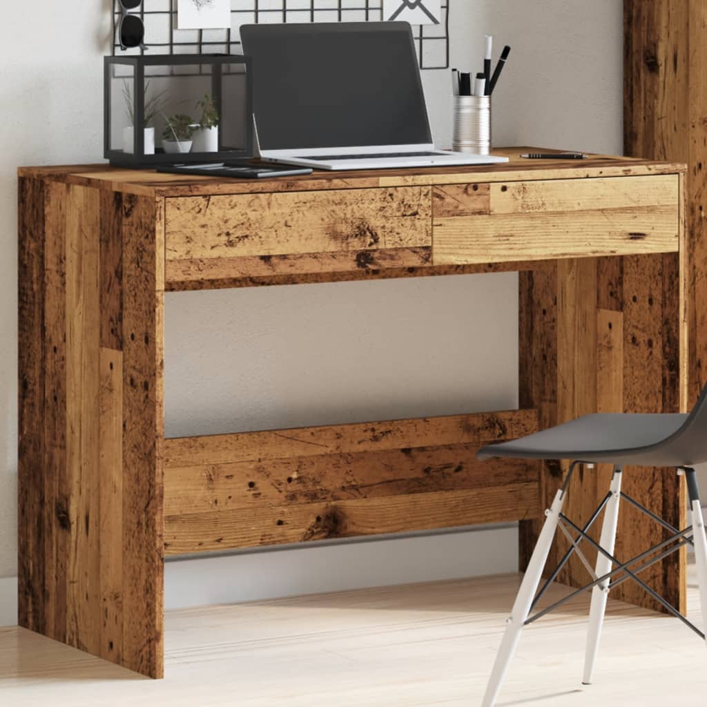 Schreibtisch Weiß 101x50x76,5 cm Holzwerkstoff