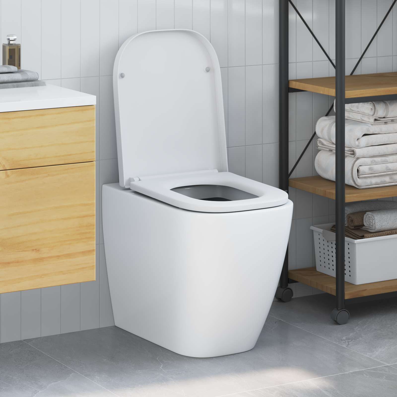 Toilettensitz Anthrazit 47,5 x 35 x 3,6 cm Duroplast