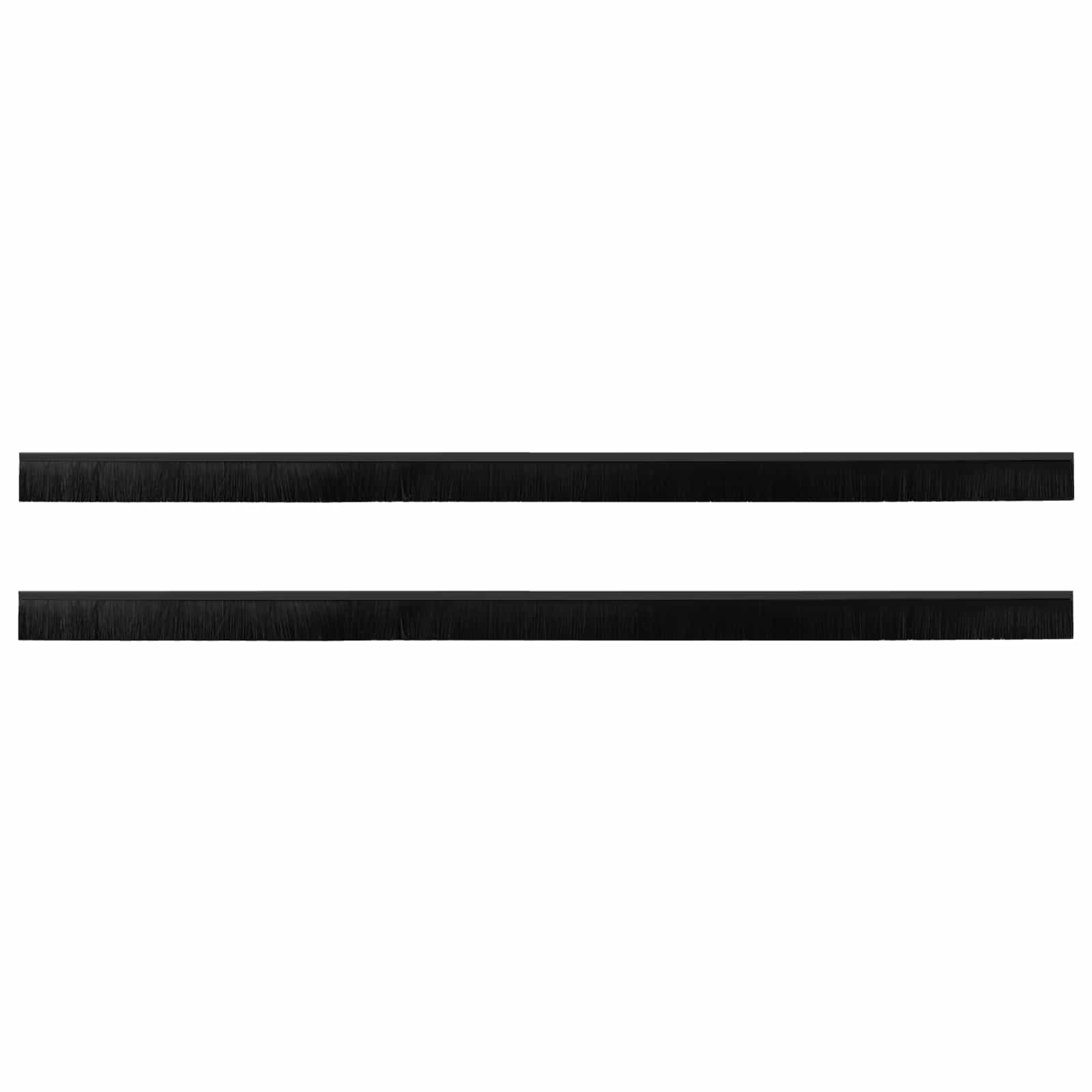 Selbstklebende Türbürstendichtungen 2 pcs Braun 100 cm