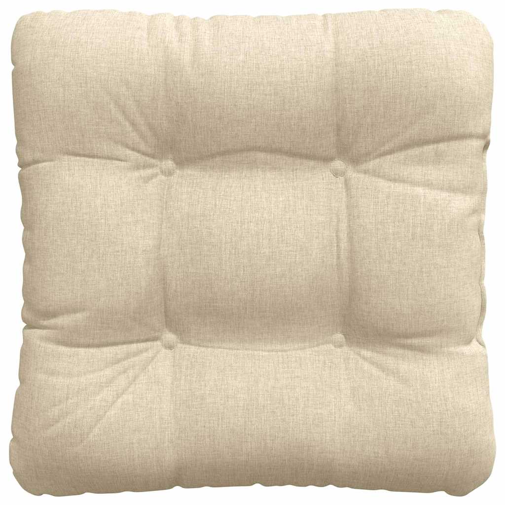 Sitzkissen 4 pcs Hellgrau 40 x 40 x 12 cm Stoff
