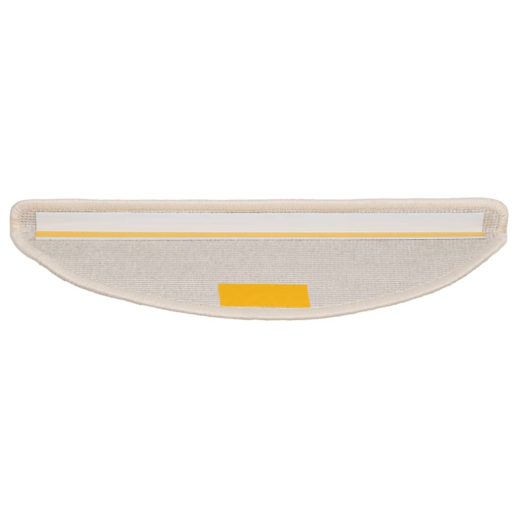 Stufenmatten 15 Stk. 56x17x3 cm Grau Halbrund