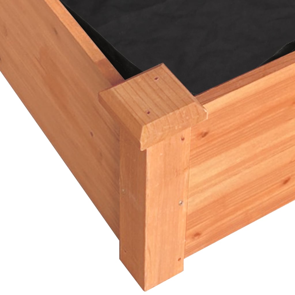 Hochbeet mit Einsatz Grau 120x45x25 cm Massivholz Tanne