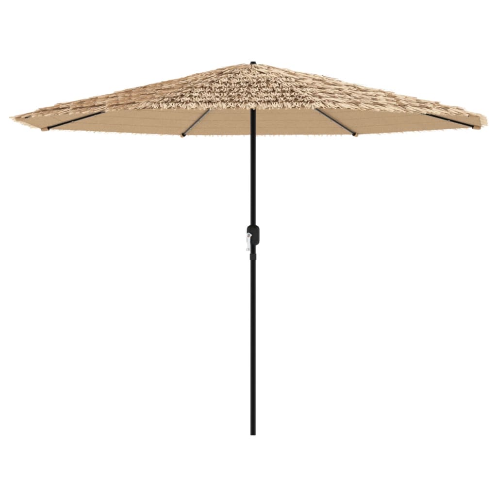 Sonnenschirm mit LED und Stahlmast Braun 248x248x248 cm