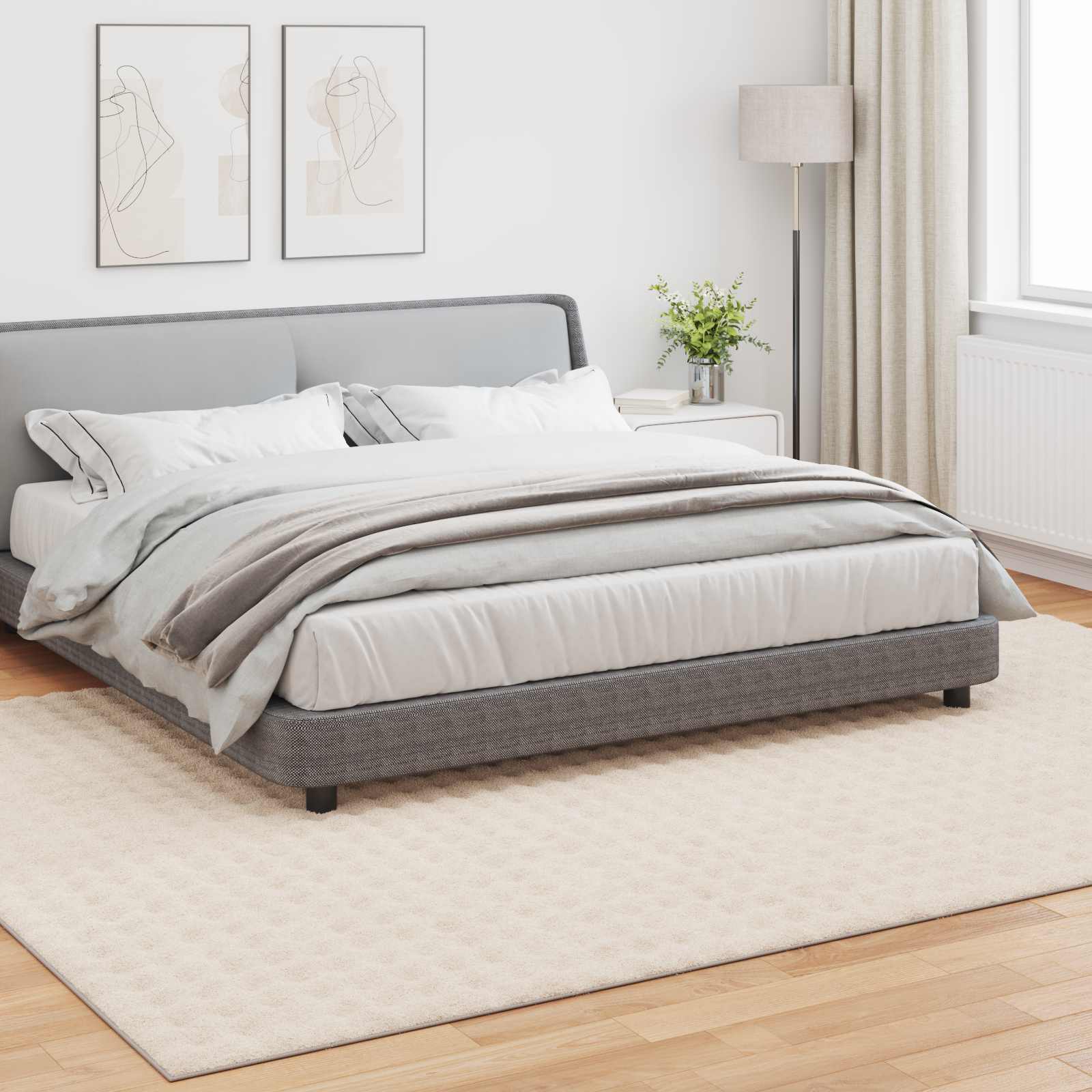 Bereichsteppiche Rechtwinklig SIROLO Creme 150 x 80 cm