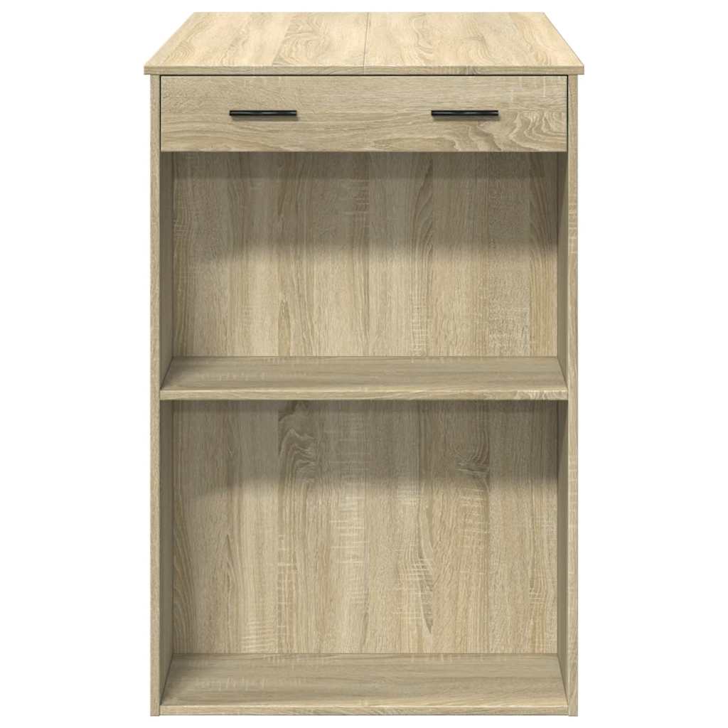 Bartisch Weiß 102x70x103,5 cm Holzwerkstoff