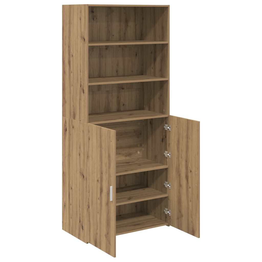 Highboard Altholz 80 x 42,5 x 185 cm Holzwerkstoff