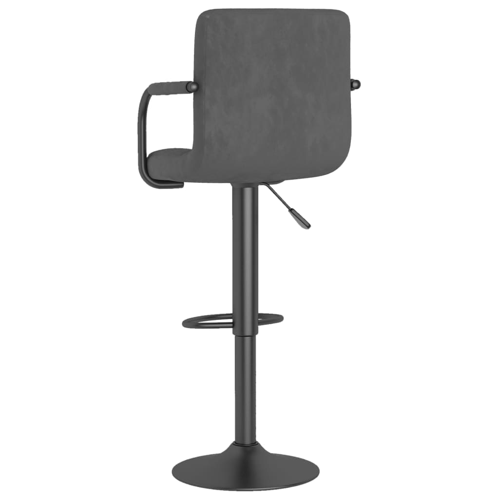 Barhocker 2 Stk. Blau Samt