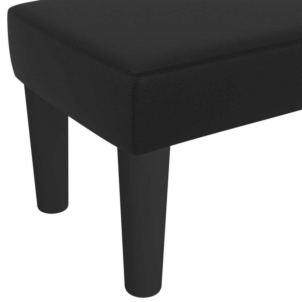 Sitzbank Grau 70x30x30 cm Kunstleder