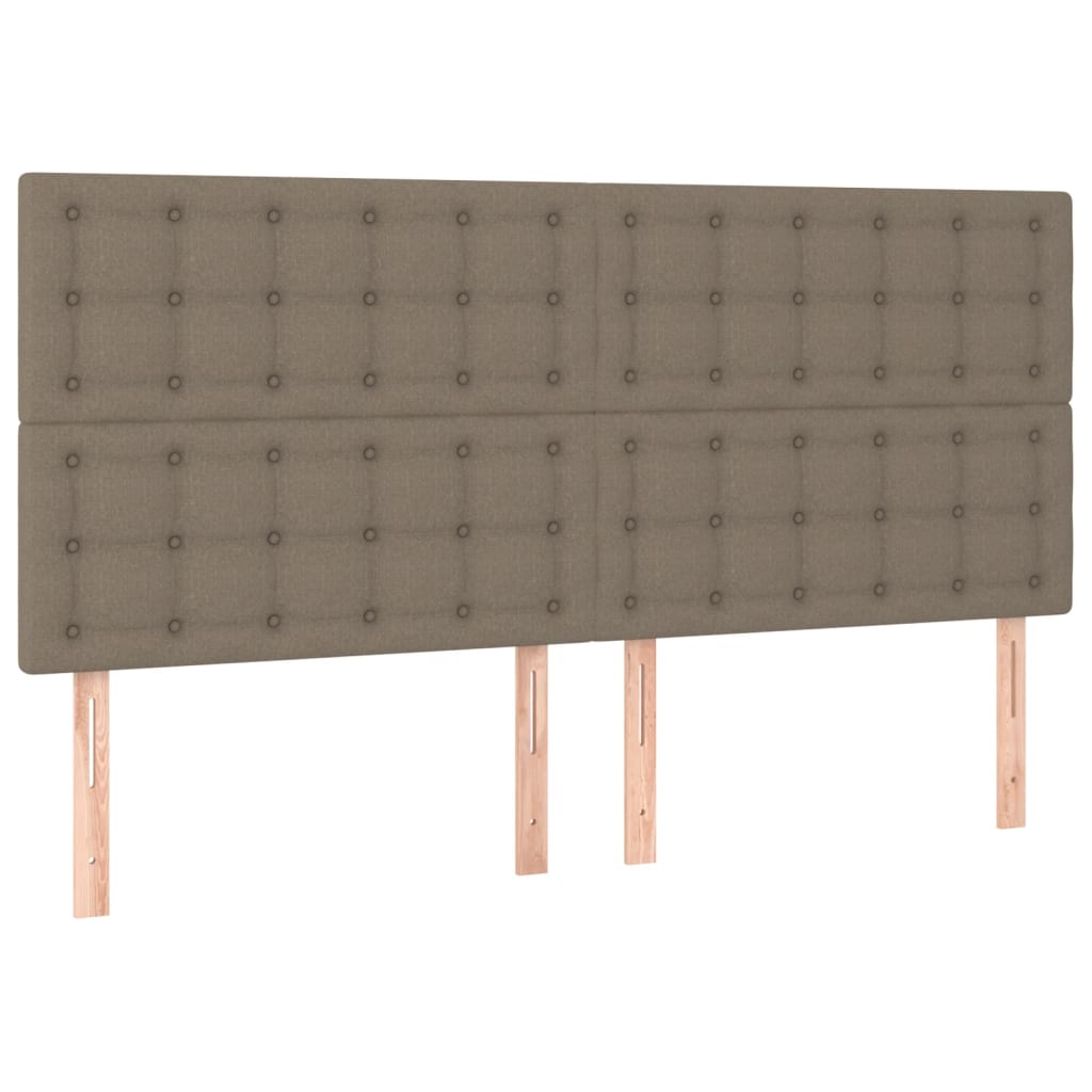 Kopfteil Hellgrau 80x5x118/128 cm Stoff