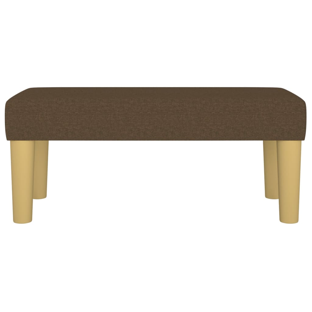 Sitzbank Hellgrau 70x30x30 cm Stoff