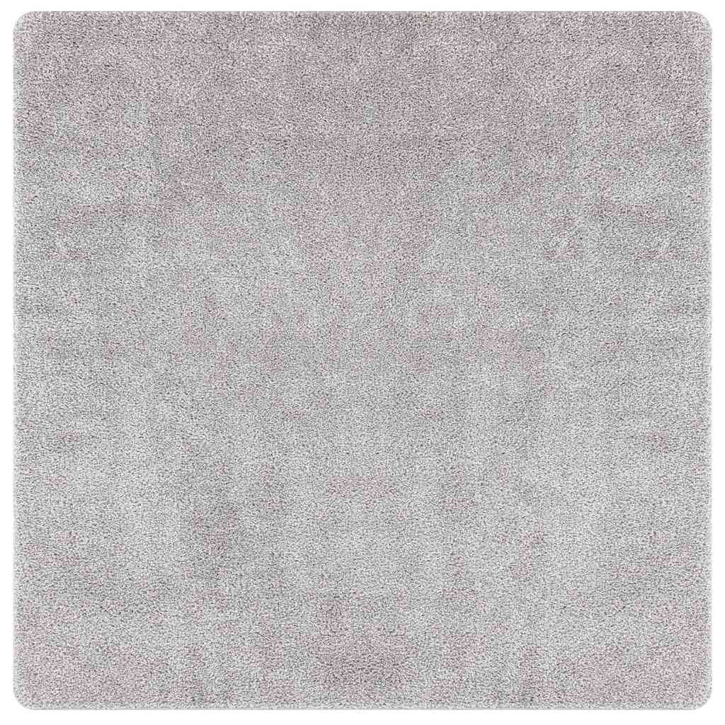 Anti-Rutsch Shaggy Teppich Dunkelgrau 200 x 200 cm PP