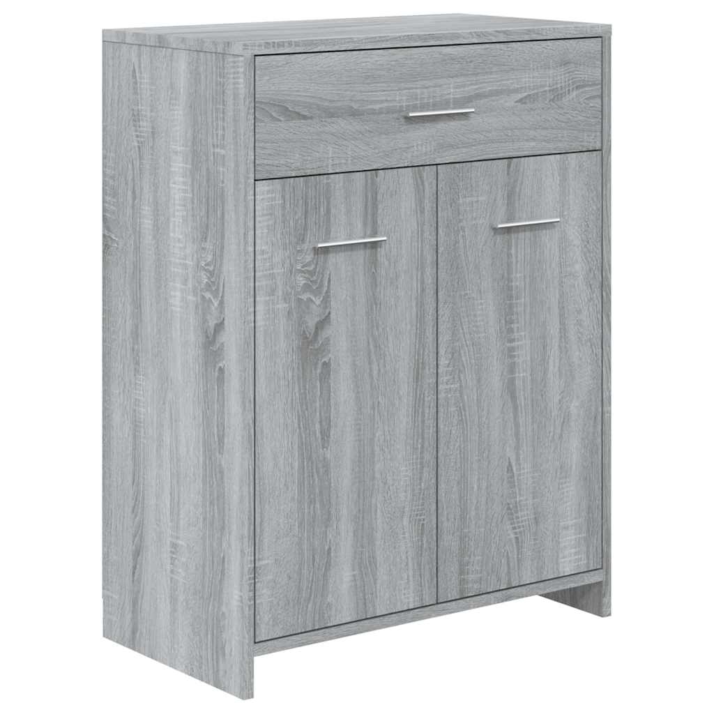 Badezimmerschrank Weiß 60x33x80 cm Holzwerkstoff