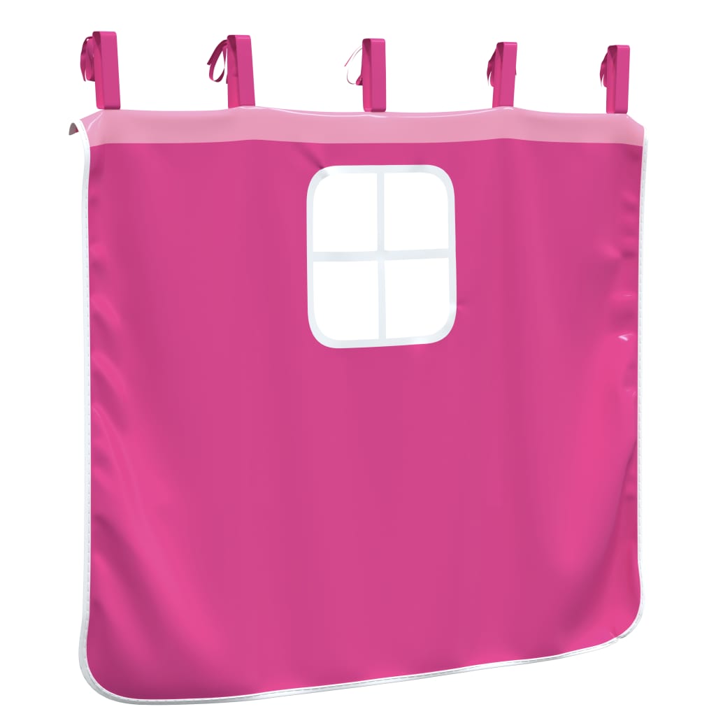 Vorhänge für Hochbett Weiß und Schwarz Polyester