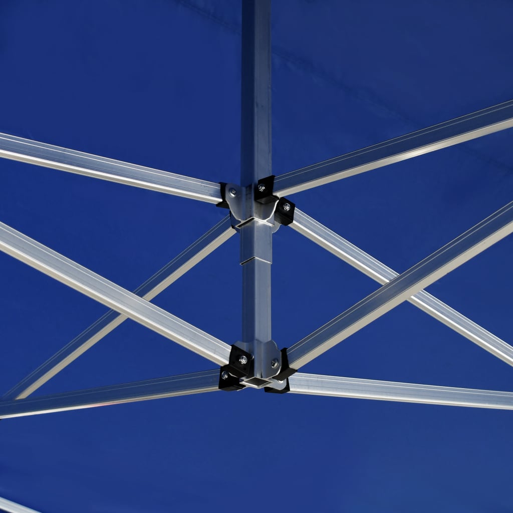 Profi-Partyzelt Faltbar mit Wänden Aluminium 3×3m Weiß