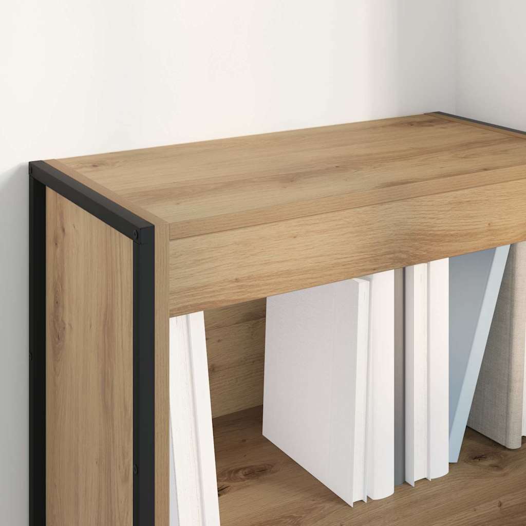 Bücherregal 2 pcs Schwarz Eichen-Optik 60 x 30 x 189,5 cm