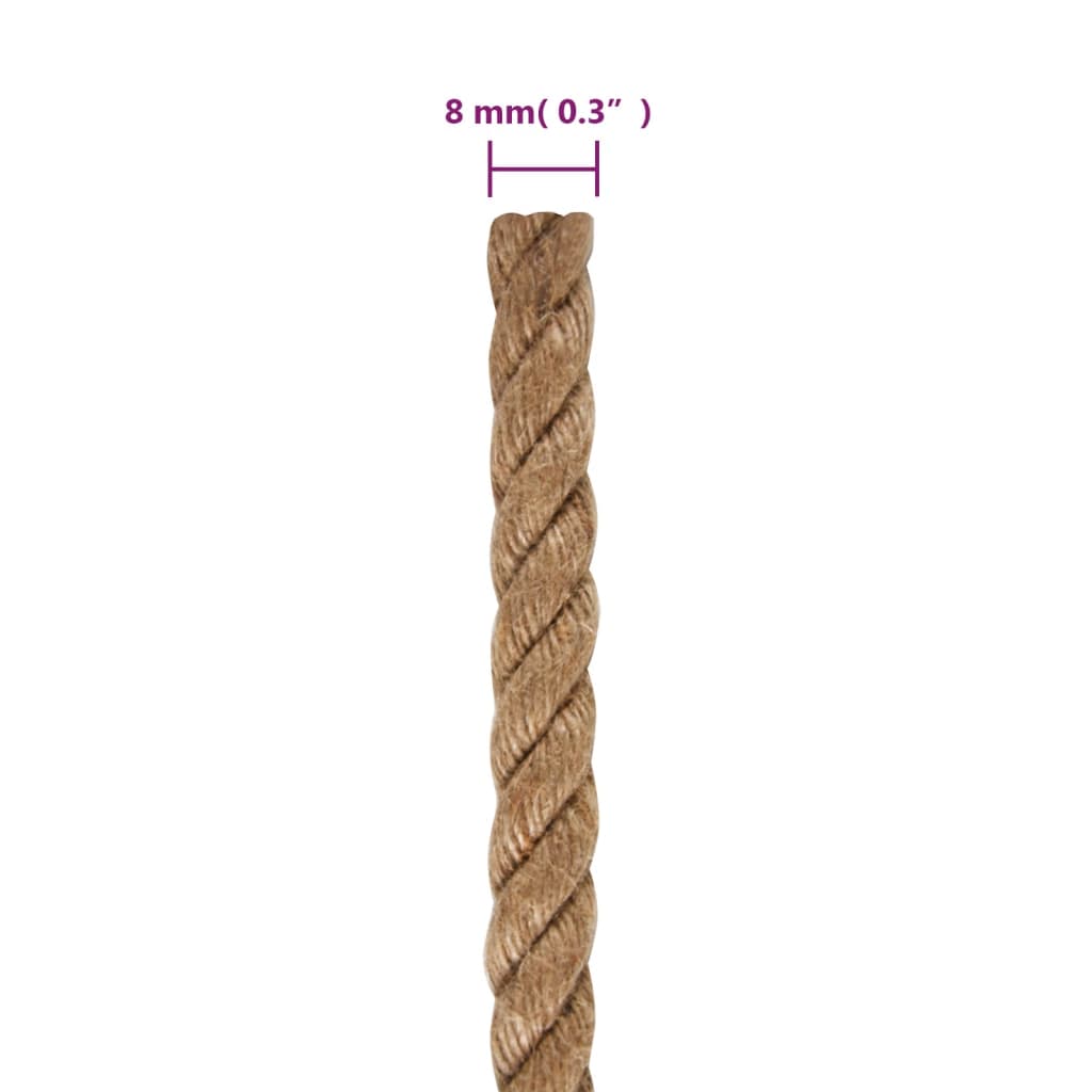 Seil 100 % Jute 10 mm 250 m